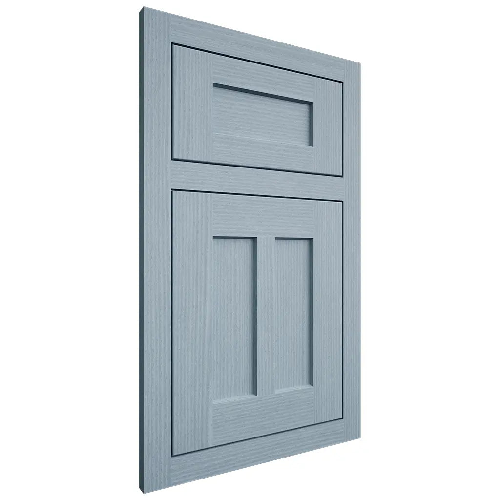 Shiloh Cabinetry Flush Inset Wilmington White Oak Rift Cut Sky Door