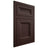 Shiloh Cabinetry Flush Inset Windsor Alder Plain Cut Bistre Door