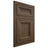 Shiloh Cabinetry Flush Inset Windsor Alder Plain Cut Caviar Door