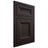 Shiloh Cabinetry Flush Inset Windsor Alder Plain Cut Espresso Door