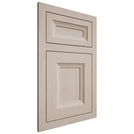 Shiloh Cabinetry Flush Inset Windsor Alder Plain Cut White Sands Door