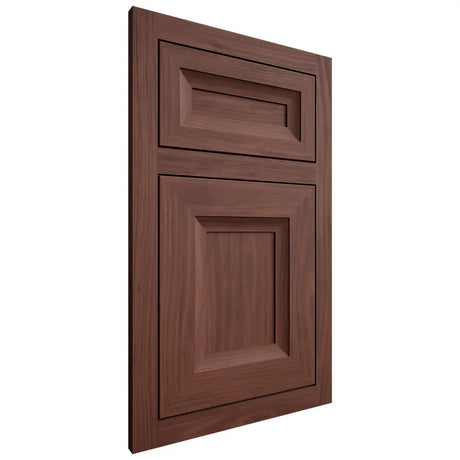 Shiloh Cabinetry Flush Inset Windsor Cherry Plain Cut Bourbon Door