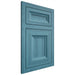 Shiloh Cabinetry Flush Inset Windsor Hickory Plain Cut Aqua Door