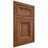 Shiloh Cabinetry Flush Inset Windsor Hickory Plain Cut Burnt Sugar Door