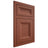 Shiloh Cabinetry Flush Inset Windsor Maple Plain Cut Cayenne Door