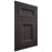 Shiloh Cabinetry Flush Inset Windsor Poplar Plain Cut Carbon Door