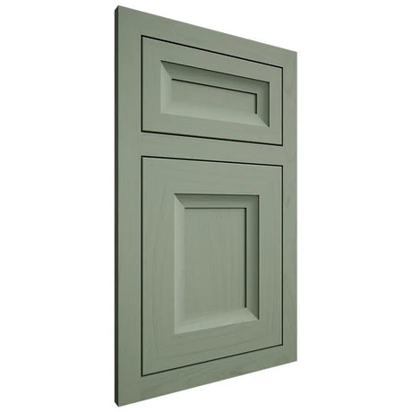 Shiloh Cabinetry Flush Inset Windsor Poplar Plain Cut Moss Door