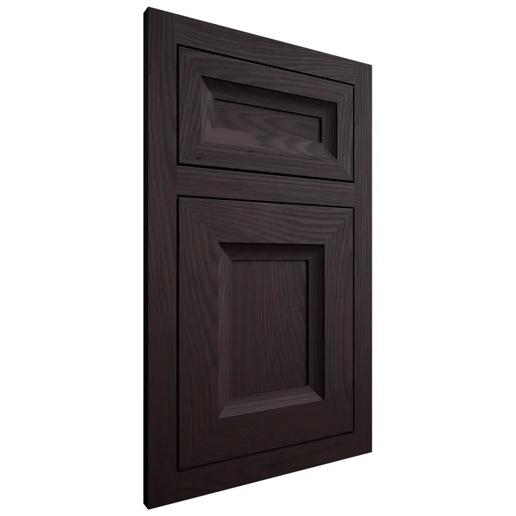 Shiloh Cabinetry Flush Inset Windsor Red Oak Plain Cut Espresso Door