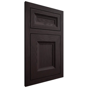 Shiloh Cabinetry Flush Inset Windsor Red Oak Plain Cut Espresso Door