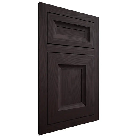 Shiloh Cabinetry Flush Inset Windsor Red Oak Plain Cut Espresso Door