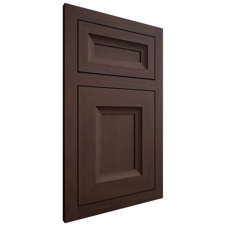 Shiloh Cabinetry Flush Inset Windsor Walnut Plain Cut Bison Door