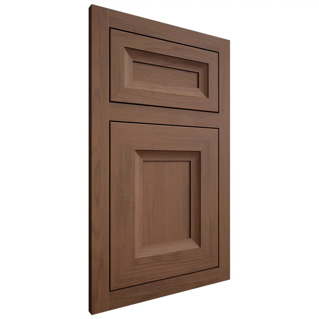 Shiloh Cabinetry Flush Inset Windsor Walnut Plain Cut Natural Door