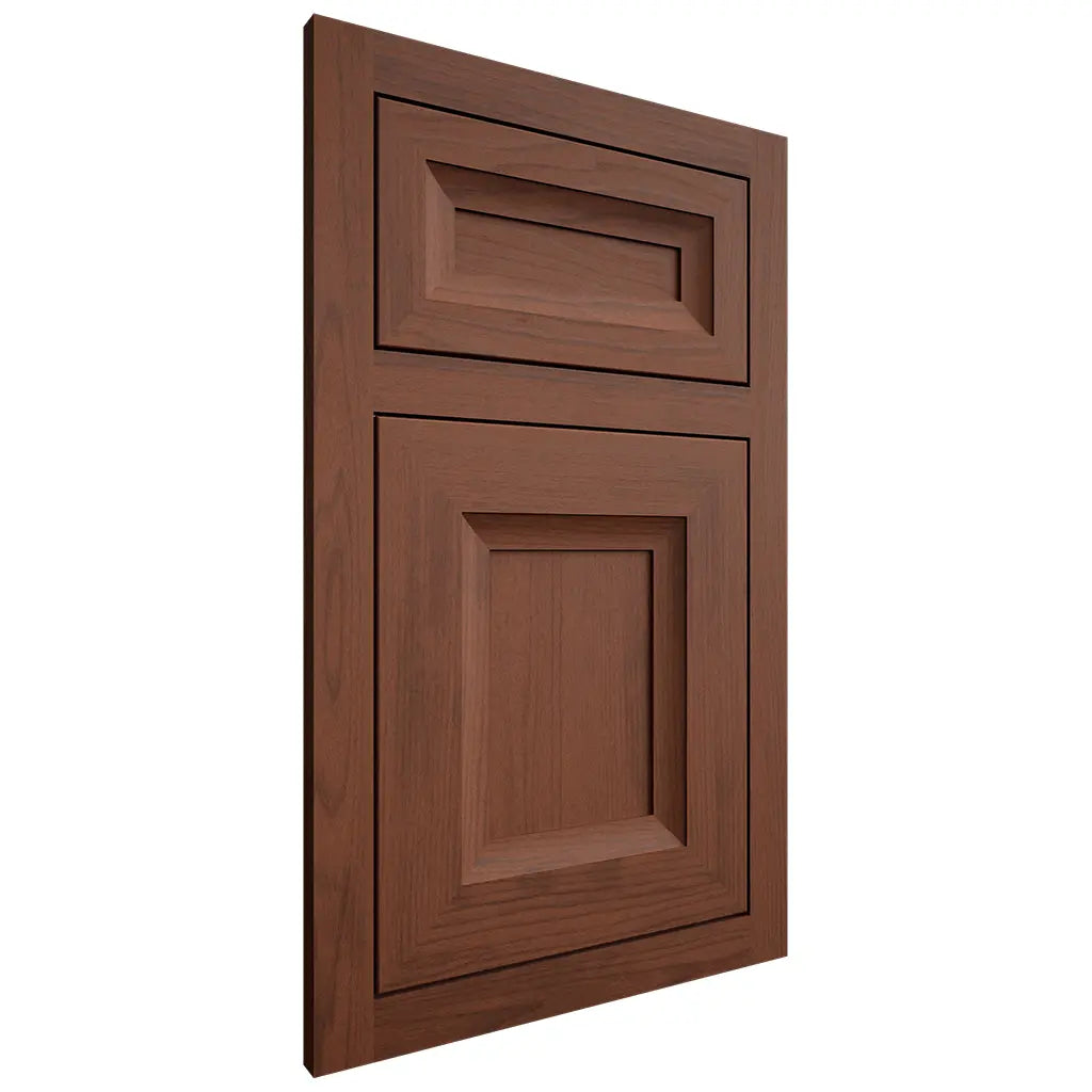 Shiloh Cabinetry Flush Inset Windsor Walnut Plain Cut Rye Door