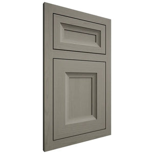 Shiloh Cabinetry Flush Inset Windsor Walnut Plain Cut Thyme Door