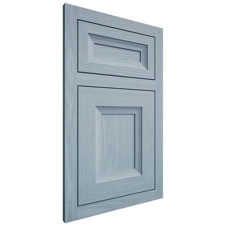 Shiloh Cabinetry Flush Inset Windsor White Oak Plain Cut Sky Door