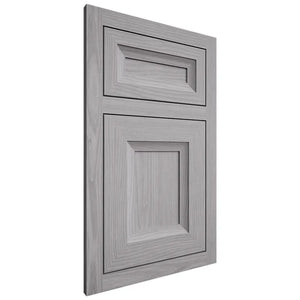 Shiloh Cabinetry Flush Inset Windsor White Oak Plain Cut Stratus Door