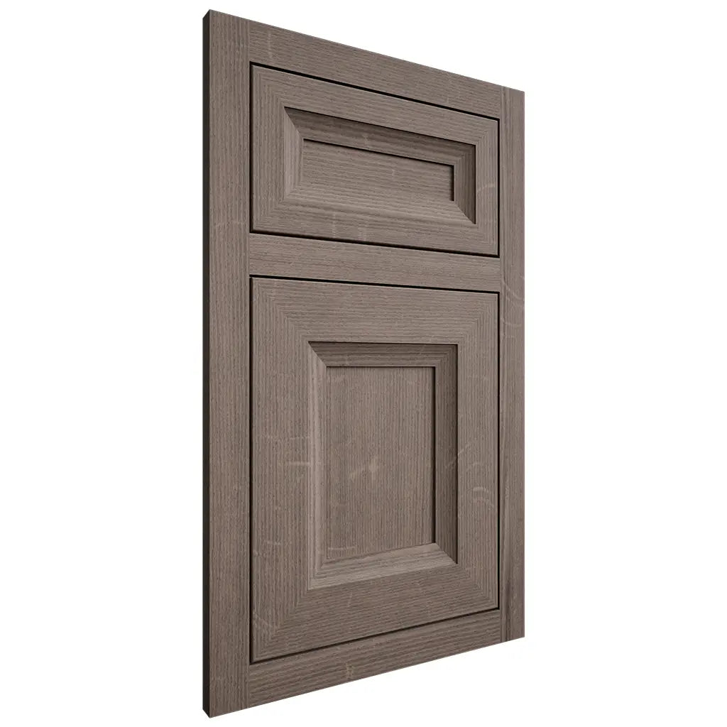 Shiloh Cabinetry Flush Inset Windsor White Oak Quarter Sawn Clay Door