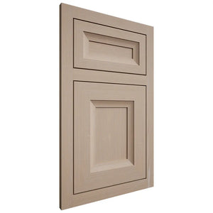 Shiloh Cabinetry Flush Inset Windsor White Oak Quarter Sawn Straw Door