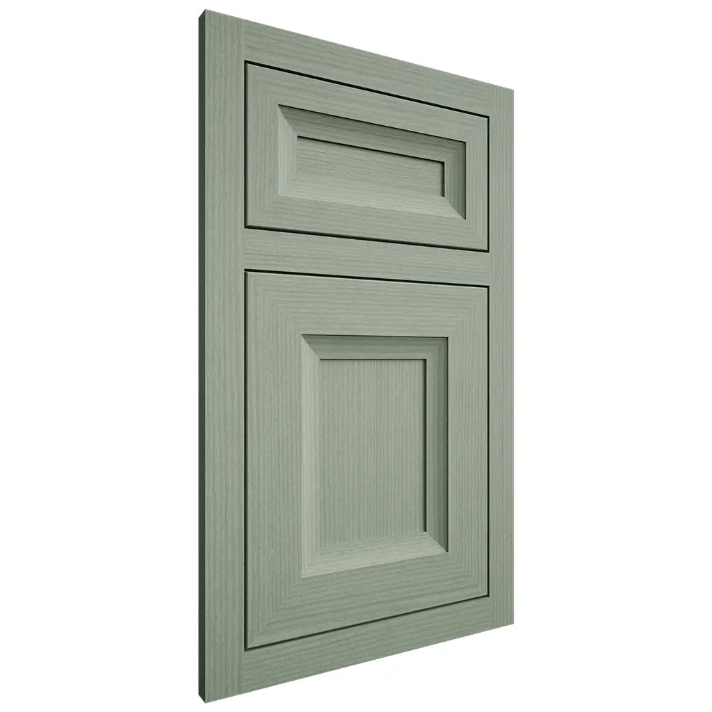 Shiloh Cabinetry Flush Inset Windsor White Oak Rift Cut Moss Door