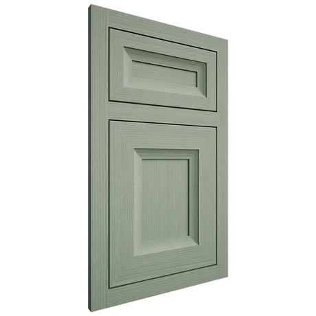 Shiloh Cabinetry Flush Inset Windsor White Oak Rift Cut Moss Door