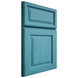 Shiloh Cabinetry Full Overlay Asherville Alder Plain Cut Aqua Door