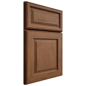 Shiloh Cabinetry Full Overlay Asherville Alder Plain Cut Walnut Door