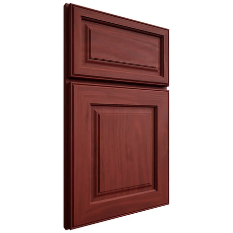 Shiloh Cabinetry Full Overlay Asherville Cherry Plain Cut Red Door