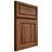 Shiloh Cabinetry Full Overlay Asherville Hickory Plain Cut Burnt Sugar Door