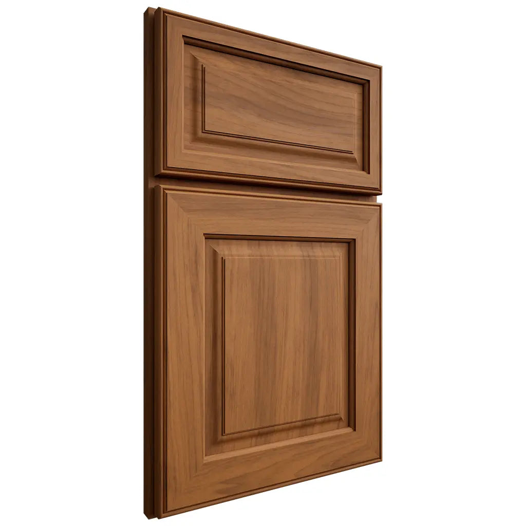 Shiloh Cabinetry Full Overlay Asherville Hickory Plain Cut Chestnut Door