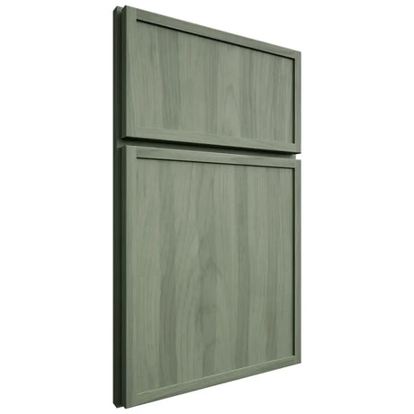 Shiloh Cabinetry Full Overlay Asherville Hickory Plain Cut Moss Door