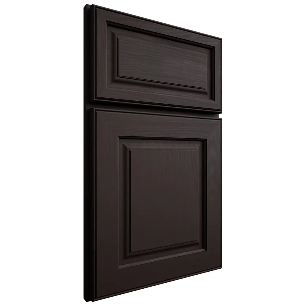 Shiloh Cabinetry Full Overlay Asherville Maple Plain Cut Espresso Door