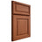 Shiloh Cabinetry Full Overlay Asherville Maple Plain Cut Spice Door