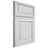Shiloh Cabinetry Full Overlay Asherville Paintable Polar Door