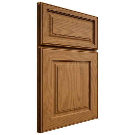 Shiloh Cabinetry Full Overlay Asherville Red Oak Plain Cut Autumn Door