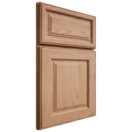 Shiloh Cabinetry Full Overlay Asherville Red Oak Plain Cut Natural Door