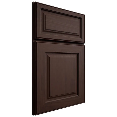 Shiloh Cabinetry Full Overlay Asherville Walnut Plain Cut Bison Door