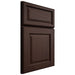 Shiloh Cabinetry Full Overlay Asherville Walnut Plain Cut Bison Door