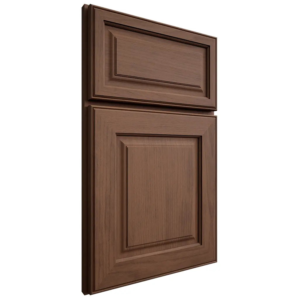 Shiloh Cabinetry Full Overlay Asherville Walnut Plain Cut Natural Door