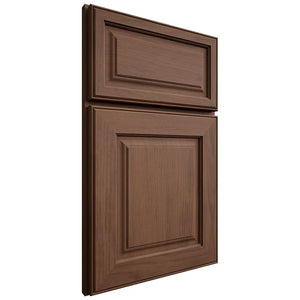 Shiloh Cabinetry Full Overlay Asherville Walnut Plain Cut Natural Door