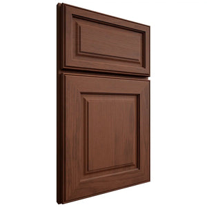 Shiloh Cabinetry Full Overlay Asherville Walnut Plain Cut Rye Door