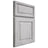 Shiloh Cabinetry Full Overlay Asherville Walnut Plain Cut Stratus Door