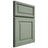 Shiloh Cabinetry Full Overlay Asherville White Oak Plain Cut Moss Door