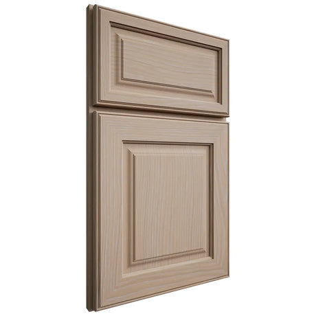 Shiloh Cabinetry Full Overlay Asherville White Oak Plain Cut Straw Door