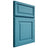 Shiloh Cabinetry Full Overlay Asherville White Oak Quarter Sawn Aqua Door