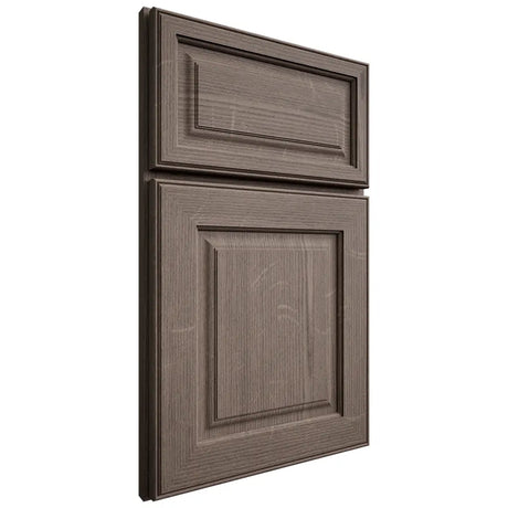 Shiloh Cabinetry Full Overlay Asherville White Oak Quarter Sawn Clay Door