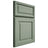 Shiloh Cabinetry Full Overlay Asherville White Oak Quarter Sawn Moss Door