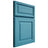 Shiloh Cabinetry Full Overlay Asherville White Oak Rift Cut Aqua Door