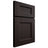 Shiloh Cabinetry Full Overlay Aspen Alder Plain Cut Espresso Door