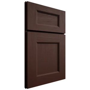 Shiloh Cabinetry Full Overlay Aspen Alder Plain Cut Umber Door