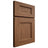 Shiloh Cabinetry Full Overlay Aspen Alder Plain Cut Walnut Door
